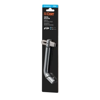 CURT 1/2 Inch Hitch Pin with Swivel Retainer for Safe Towing CURT 1/2 inch hitch pin made of solid steel with a zinc finish and swivel-type retainer.
