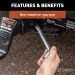 CURT 5/8" Hitch Pin with Swivel Retainer and Zinc Finish CURT 5/8 inch hitch pin featuring a zinc finish and swivel retainer for secure, rust-resistant heavy-duty towing.