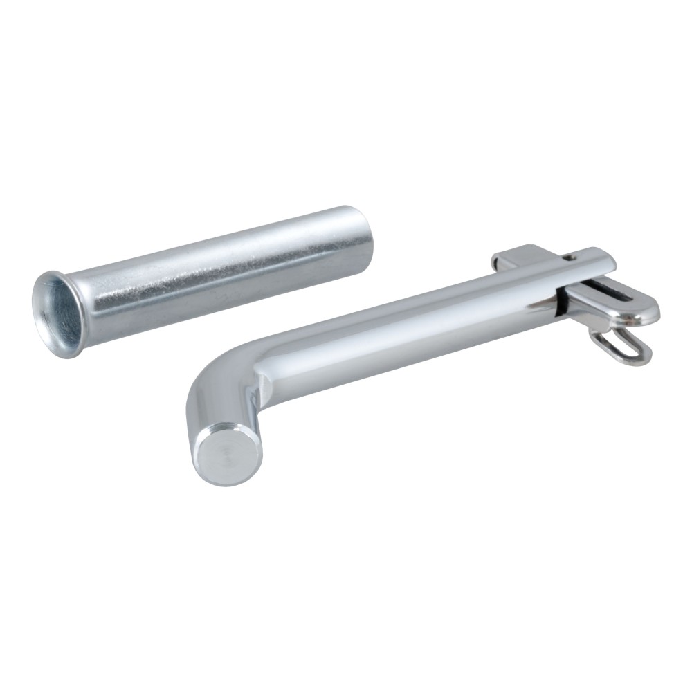 CURT 1/2 inch swivel hitch pin with zinc finish and adapter for secure towing.