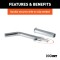CURT 1/2 inch swivel hitch pin with zinc finish and adapter for secure towing.