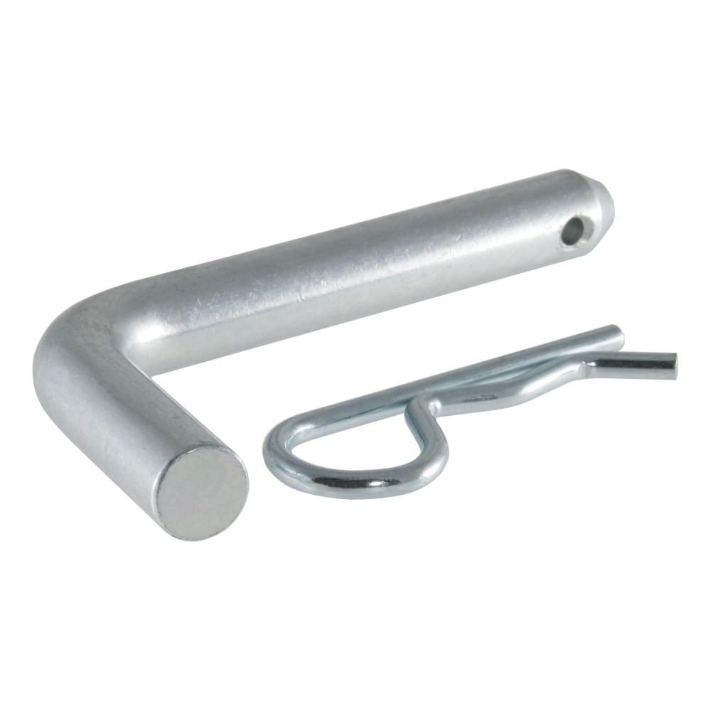 CURT 5/8 Inch Hitch Pins and Clips for Trailer Hitches CURT 5/8 inch hitch pin with zinc finish, designed for secure trailer hitching