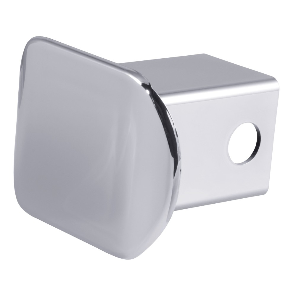 CURT 2x2 Inch Chrome Trailer Hitch Receiver Tube Cover CURT 2x2 inch receiver tube cover with chrome finish to protect hitch from debris and rust.