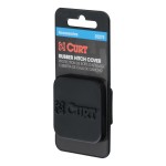 CURT Rubber Hitch Cover for 1-1/4 Inch Receiver Tube CURT rubber hitch cover protecting a 1-1/4 inch receiver tube from dirt and debris