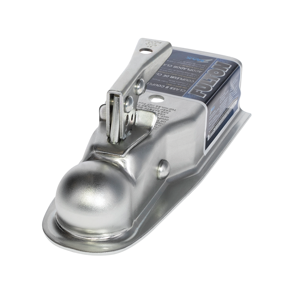 Fas-Lok zinc finish straight tongue coupler for easy trailer hookup