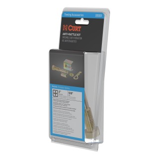 CURT Anti-Rattle Hitch Pin for Quieter Towing Experience CURT anti-rattle hitch pin with shim for 2-inch receiver, reduces noise