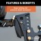 CURT Anti-Rattle Hitch Clamp for 2-Inch Receiver Hitches CURT anti-rattle hitch clamp installed on a 2-inch receiver hitch, preventing noise and vibration
