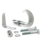 CURT Front Mount Trailer Hitch Tow Hook with Chrome Finish CURT front mount tow hook for 4WD, 10,000 lbs capacity, chrome finish