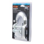 CURT Front Mount Trailer Hitch Tow Hook with Chrome Finish CURT front mount tow hook for 4WD, 10,000 lbs capacity, chrome finish
