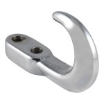 CURT chrome tow hook with 10,000 lbs capacity for 4WD vehicles