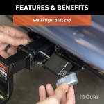 CURT Hitch Lock with Deadbolt Design for Secure Towing CURT hitch lock with deadbolt design and chrome finish for 1-1/4 inch receivers