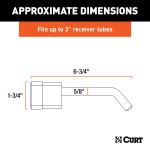 CURT Deadbolt 5/8" Pin Diameter Hitch Lock for Secure Towing CURT hitch lock with deadbolt design and 5/8 inch pin for trailer security