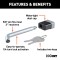 CURT Deadbolt 5/8" Pin Diameter Hitch Lock for Secure Towing CURT hitch lock with deadbolt design and 5/8 inch pin for trailer security