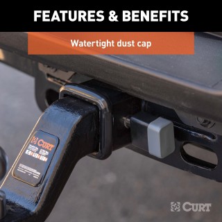 CURT Deadbolt 5/8" Pin Diameter Hitch Lock for Secure Towing CURT hitch lock with deadbolt design and 5/8 inch pin for trailer security