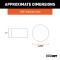 CURT Bearing Protector Covers for Trailer Wheels, 1.78 Inch Hub CURT bearing protector covers providing dust and debris protection for trailer wheels with 1.78 inch hub diameter