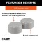CURT Bearing Protector Covers for Trailer Wheels, 1.78 Inch Hub CURT bearing protector covers providing dust and debris protection for trailer wheels with 1.78 inch hub diameter