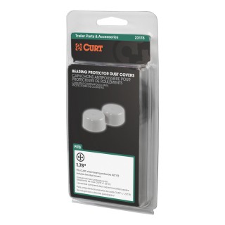 CURT Bearing Protector Covers for Trailer Wheels, 1.78 Inch Hub CURT bearing protector covers providing dust and debris protection for trailer wheels with 1.78 inch hub diameter