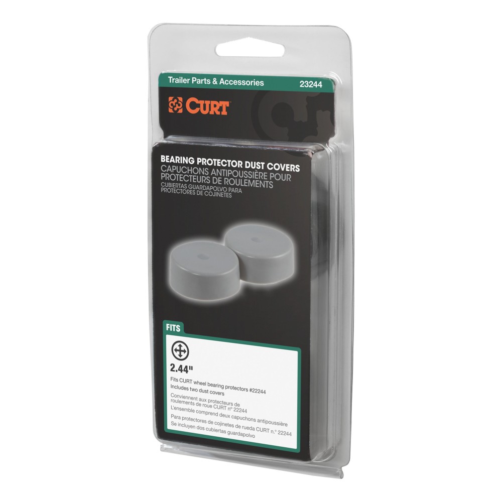 CURT Bearing Protectors for Trailer Wheels with Dust Covers CURT bearing protectors and dust covers for trailer wheels, 2.44 inch diameter
