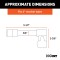 CURT Hitch Lock with 5/8 Inch Diameter Pin for 2 Inch Receivers CURT hitch lock with barbell design, fits 2 inch receiver tubes, includes dust cap