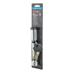 CURT Barbell Hitch Lock with Chrome-Plated Finish for 2 Inch Receivers CURT hitch lock with barbell design for 2 inch receiver, chrome finish and watertight dust cap