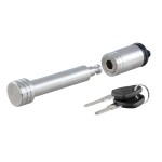 CURT Hitch Lock with 5/8 Inch Pin for 2 Inch Receiver Tube CURT hitch lock with stainless steel 5/8 inch pin for securing trailer