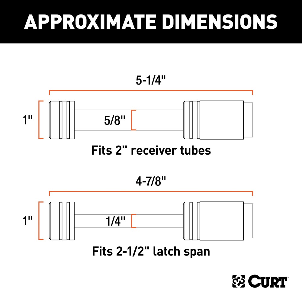 CURT Hitch and Coupler Lock Set with Chrome Finish CURT hitch lock and coupler lock set in chrome, preventing trailer theft