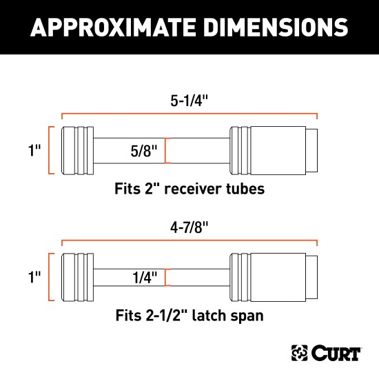 CURT Hitch and Coupler Lock Set with Chrome Finish CURT hitch lock and coupler lock set in chrome, preventing trailer theft