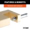 CURT Coupler Lock with Durable Brass Finish for Trailer Security CURT coupler lock with brass finish providing secure trailer lock