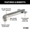 CURT 1/2 Inch Stainless Steel Swivel Hitch Pin with Retainer CURT 1/2 inch stainless steel hitch pin with swivel retainer for secure trailer towing