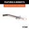CURT 1/2 Inch Stainless Steel Swivel Hitch Pin with Retainer CURT 1/2 inch stainless steel hitch pin with swivel retainer for secure trailer towing