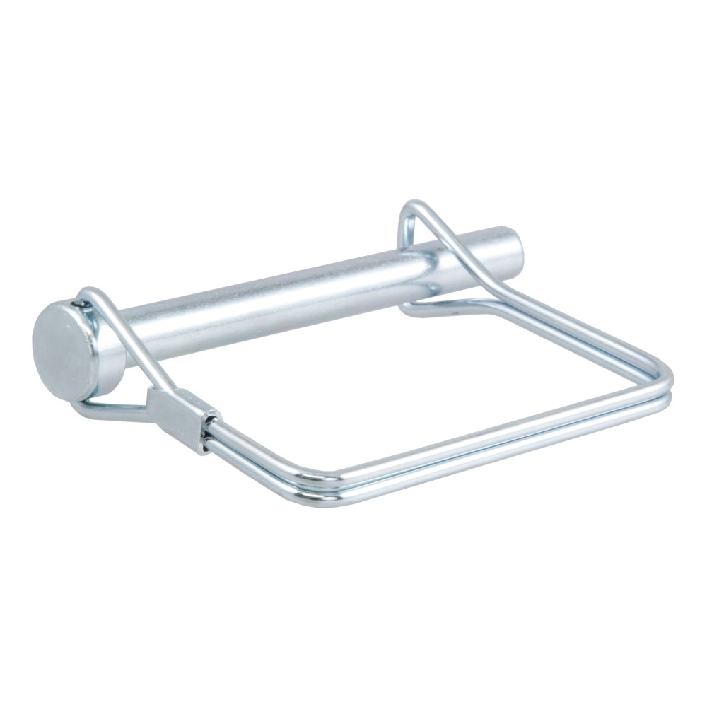CURT Safety Pins for Trailer Couplers with Zinc Plating CURT safety pin with 5/16 inch diameter and zinc-plated finish for trailer couplers