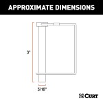 CURT Safety Pins for Trailer Couplers with Zinc Plating CURT safety pin with 5/16 inch diameter and zinc-plated finish for trailer couplers