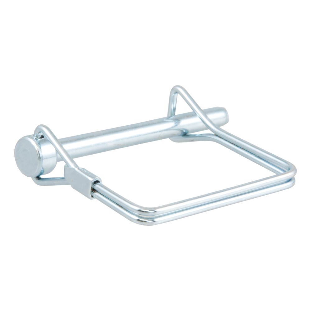 CURT Safety Pin with Durable Zinc Plating for Trailer Security CURT safety pin with 1/4 inch diameter and zinc-plated finish