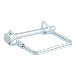 CURT Safety Pin with Durable Zinc Plating for Trailer Security CURT safety pin with 1/4 inch diameter and zinc-plated finish