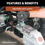 CURT Posi-Lock Trailer Coupler Latch with Adjustable Design CURT Posi-Lock trailer coupler latch with adjustable design and durable zinc finish for secure towing