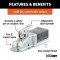 CURT straight-tongue coupler with Posi-Lock latch for 2 inch trailer ball, 3 inch channel, and 5,000 lbs capacity.