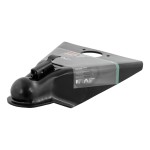 CURT A-frame trailer coupler with easy-lock latch, 10,000 lbs GTW, black finish