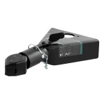 CURT 12,500 lbs A-frame Coupler with Sleeve-lock Latch CURT A-frame trailer coupler with sleeve-lock latch, carbide black finish.