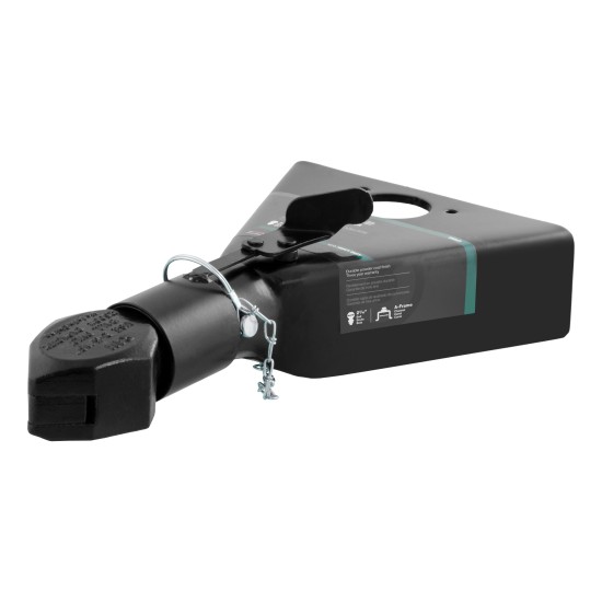 CURT 12,500 lbs A-frame Coupler with Sleeve-lock Latch CURT A-frame trailer coupler with sleeve-lock latch, carbide black finish.