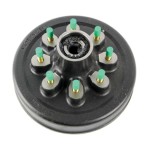 Lippert Brake Drum Hub Assembly for 8,000-lb Axle Lippert brake drum hub assembly fits 8,000-lb axle with 8 on 6.5 inch bolt pattern