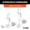 CURT Marine Trailer Jack with Zinc Finish and Swivel Design CURT marine trailer jack with 1200 lbs capacity, zinc finish, 6-inch wheel, and swivel design for trailers.