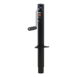 CURT A-Frame Trailer Jack with Side-Wind Handle for Towing CURT A-frame trailer jack with side-wind handle, rated for 3,000 lbs support and 2,000 lbs lift capacity.