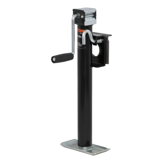 CURT Bracket Mount Swivel Trailer Jack with 3,000 lbs Support CURT swivel trailer jack with side-wind handle and 3,000 lbs support capacity