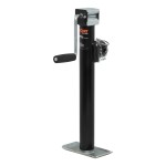 CURT Swivel Trailer Jack with 3000 lbs Support Capacity CURT pipe mount swivel trailer jack with side-wind handle and 15-inch travel