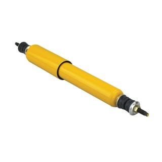 Lippert Heavy-Duty RV Trailer Suspension Replacement Shock Lippert heavy-duty replacement shock for RV trailer suspension in yellow