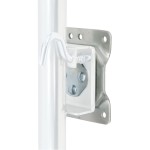 CURT Bolt-Through Jack Mounting Bracket for Marine Jacks CURT bolt-through jack mounting bracket compatible with marine jacks, featuring secure swivel design and zinc finish.