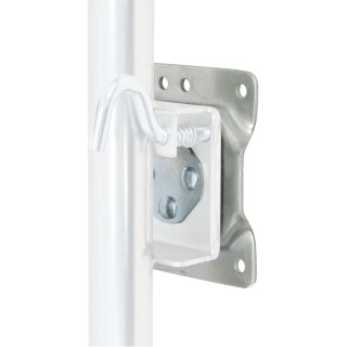 CURT Bolt-Through Jack Mounting Bracket for Marine Jacks CURT bolt-through jack mounting bracket compatible with marine jacks, featuring secure swivel design and zinc finish.