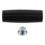 CURT trailer jack replacement handle grip, includes black knob and cap nut