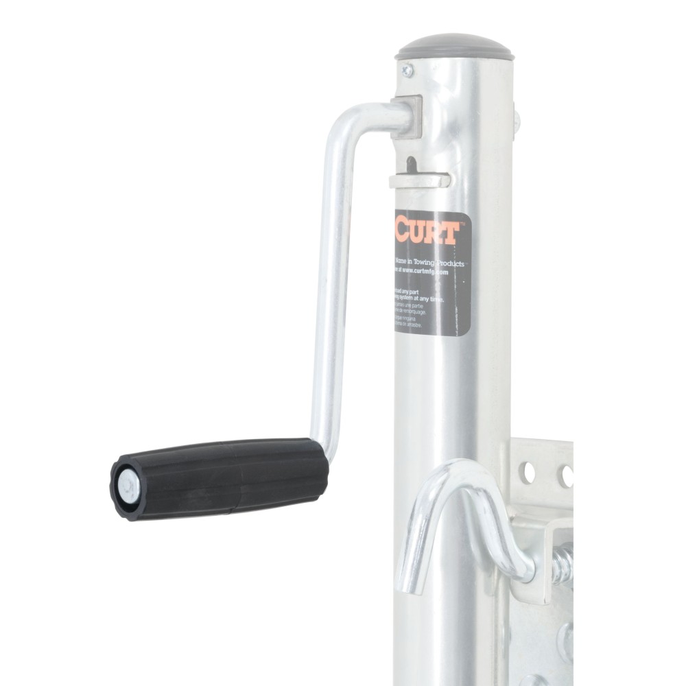 CURT Trailer Jack Replacement Handle Grip with Cap Nut CURT trailer jack replacement handle grip, includes black knob and cap nut