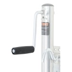 CURT trailer jack replacement handle grip, includes black knob and cap nut
