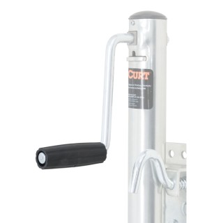 CURT Trailer Jack Replacement Handle Grip with Cap Nut CURT trailer jack replacement handle grip, includes black knob and cap nut